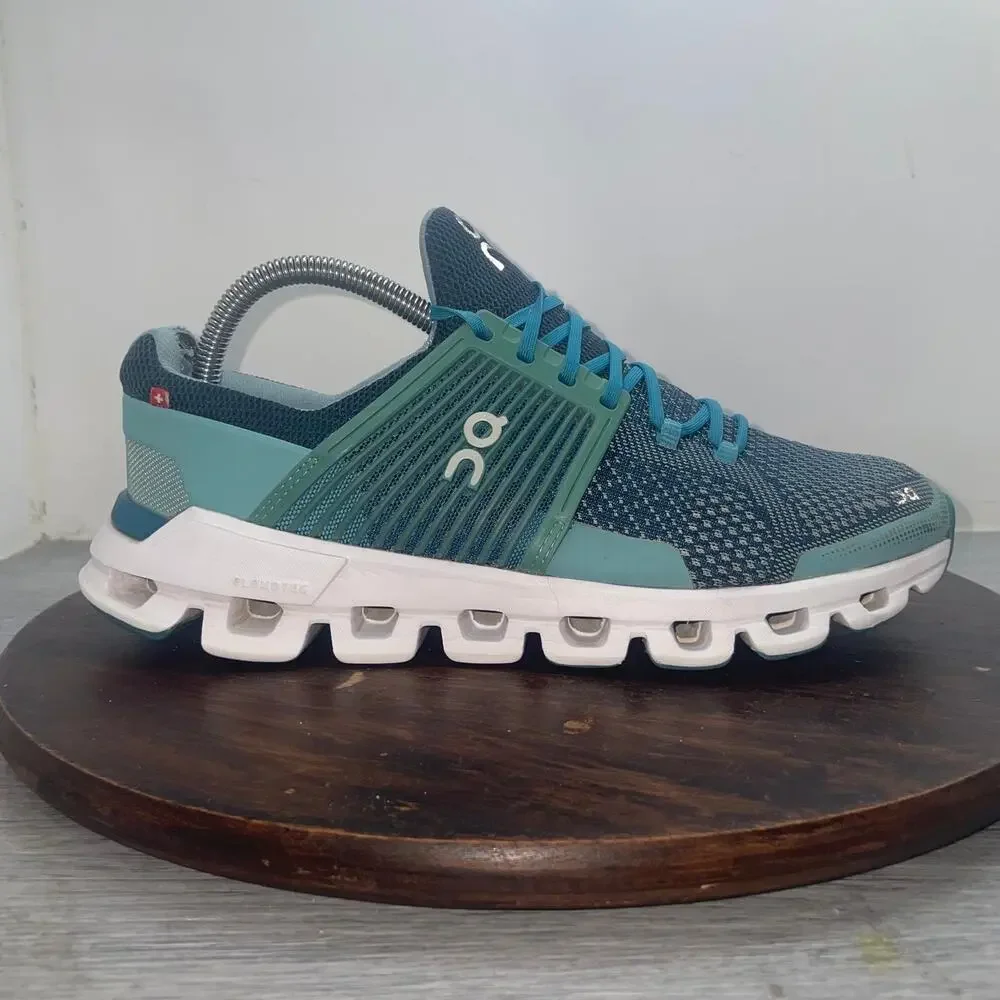 ON Women's Cloudswift Running Sneakers Shoes Teal/Storm Comfort Size 9 *Flaws*